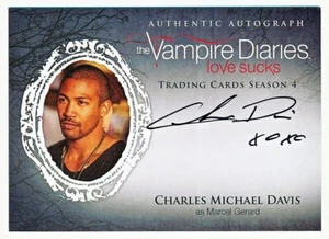 The Vampire Diaries Season 4 Charles Michael Davis Inscription Autograph #CMD - Picture 1 of 2