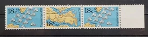 US 1981 Sc #1937-8 AMERICAN BICENTENNIAL, sea battles, block of 3 stamps MNH - Picture 1 of 1
