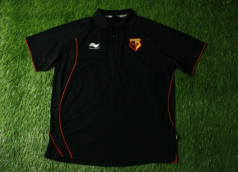 WATFORD 2011/2012 RARE FOOTBALL POLO SHIRT JERSEY TRAINING BURRDA SPORT ORIGINAL Cover
