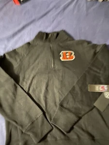 Cincinnati Bengals Men’s 1/4 Zip Sweater (Medium) Retails for $85 - Picture 1 of 7