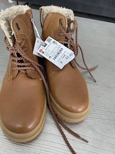 Zara boys  boots Size 6Us 39 New Leather - Picture 1 of 4
