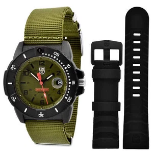 Luminox Navy Seal 3600 Series Men's Watch Set Quartz Green Dial Strap 3617.SET - Picture 1 of 9