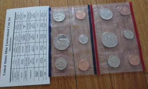1996 Mint Set U.S. Mint 10 coins No W Dime COA Bargain price to move Cover