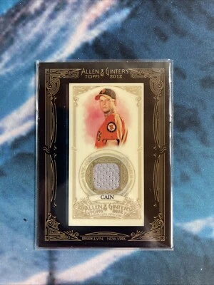 2012 Topps Allen & Ginter's - Framed Mini Relics #AGR-MCN Matt Cain (MEM) - Image 1 of 2