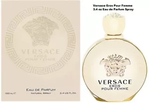 Versace Eros Pour Femme 3.4 oz / 100 ml Eau de Parfum EDP Spray NEW SEALED - Picture 1 of 3