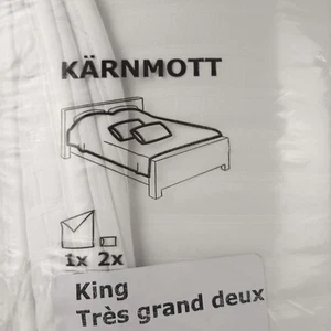 IKEA KARNMOTT Comforter Set with Pillowcases King Size 100% Cotton 705.348.48 - Picture 1 of 1