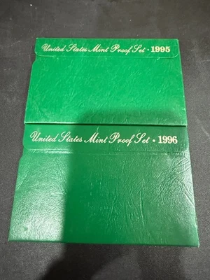 2 US Mint Proof Sets 1995 S & 1996 S with COA's - Image 1 of 4
