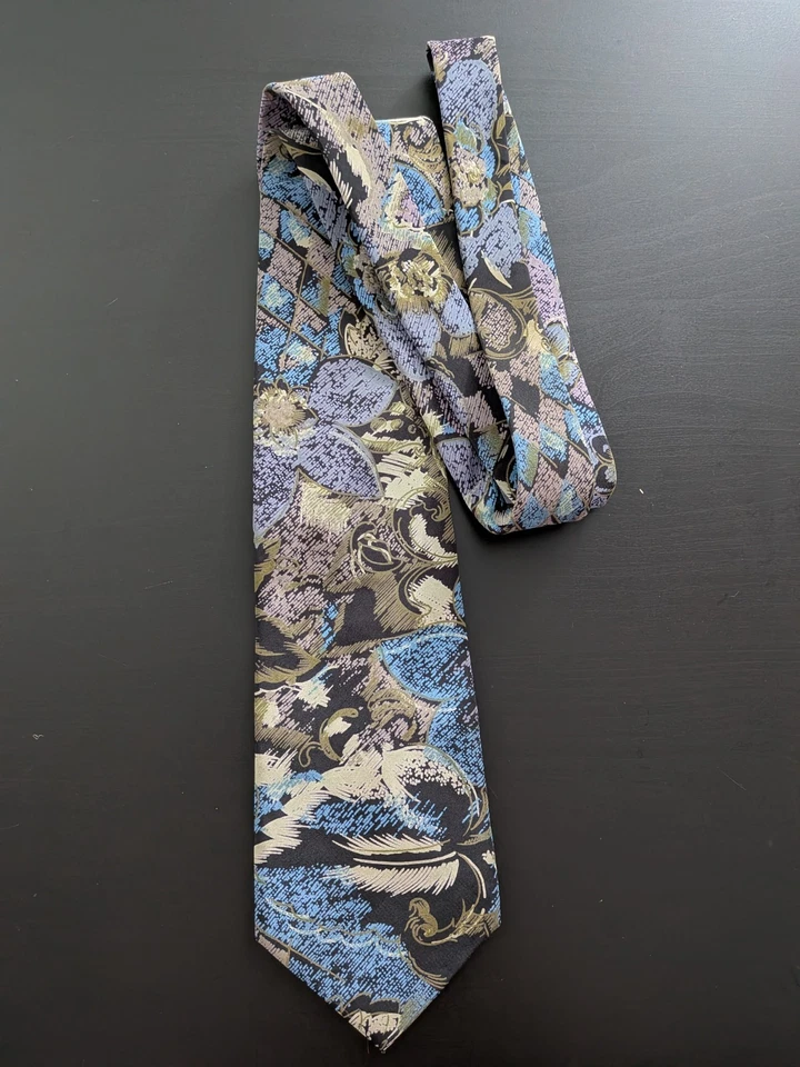 Corbata Paco Rabanne Estampado Floral Tropical Vintage Foto 1 de 4