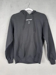 Sudadera con Capucha Lonely Ghost Negra Mediana Patinador Festival Atlético Halloween - Imagen 1 de 6