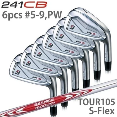 BRIDGESTON 241CB Iron 6pcs Set 5-9 PW RH NS Pro Modus3 Tour105 S-Flex Golf Japan - Image 1 of 4