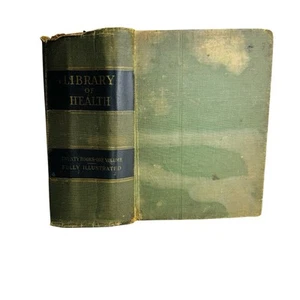 Antique 1920 Library Of Health Book B. Frank Scholl Fold Out Color Plates Huge - Imagen 1 de 18