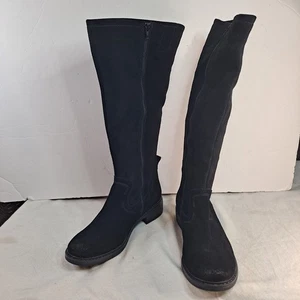 Josef Seibel Selena 21 hohe Reitstiefel Damen Gr. 40 schwarz Wildleder distressed - Bild 1 von 14