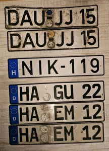 Nummernschilder Autoschilder Kfz Kennzeichen Ungarn #10 - Bild 1 von 1
