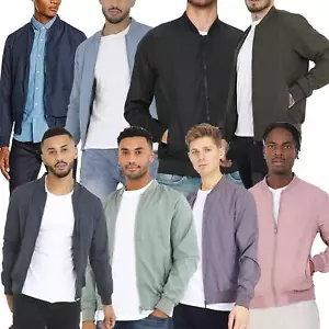 Brave Soul Mens Bomber Jacket Regular Fit Long Sleeve Outdoor Jacket, S to 2XL - Picture 1 of 25