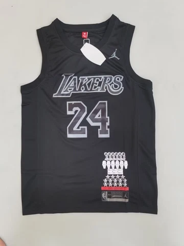 Kobe Bryant MVP Jersey #24 Los Angeles Lakers Jersey Men Size Black NWT Cover
