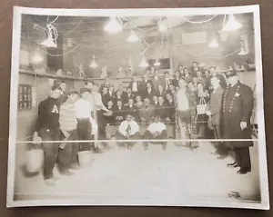 Vintage PHOTO 1910's BOXING RING Pathe Weekly African-American Judge Police Men - Picture 1 of 10