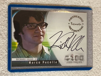 The 4400 Auto #A-9 2006 Inkworks RICHARD KAHAN como Marco Card Chase Insert Ex/Ex+ - Imagem 1 de 2