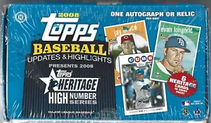 2008 TOPPS UPDATE & HERITAGE BASEBALL HOBBY BOX -24 PACKS SEALED RARE - Picture 1 of 1