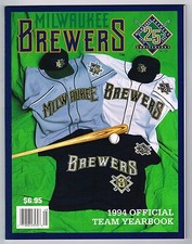 1994 Milwaukee Brewers Baseball MLB YEARBOOK