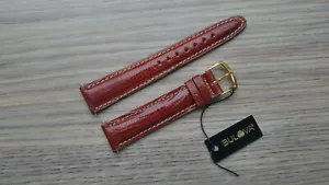 Vintage RARE NOS 18mm Bulova Teju Lizard Leather Strap - Picture 1 of 3