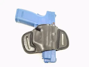 OWB Quick Slide Leather Belt Holster for Springfield Armory XD .40 S&W 3" Sub - Picture 1 of 6