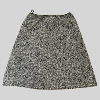 Falda Connected Apparel para mujer M marrón cachemira línea A carrera oficina forrada Foto 1 de 3