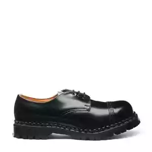 Gripfast Black Hi-Shine Steel Toe Capped Gibson Shoe Men's 9.5 Women's 10.5 NWT - Picture 1 of 5