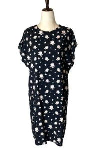 & Other Stories Vestido Mujer 8 Negro Rosa Floral Manga Corta Mini Capricho - Imagen 1 de 10