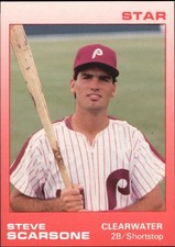 1988 Clearwater Phillies Star #22 Steve Scarsone