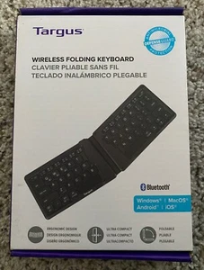 TARGUS Wireless Folding Keyboard Ultra-Compact Bluetooth Windows iOS Android NEW - Picture 1 of 2