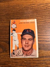 1954 TOPPS BASEBALL CARD #106 DICK KOKOS EX+/EXMT!!!!!!!!!