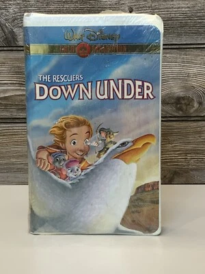 The Rescuers Down Under (Disney VHS, 2000) Gold Collection - Case bent on corner - Image 1 of 4