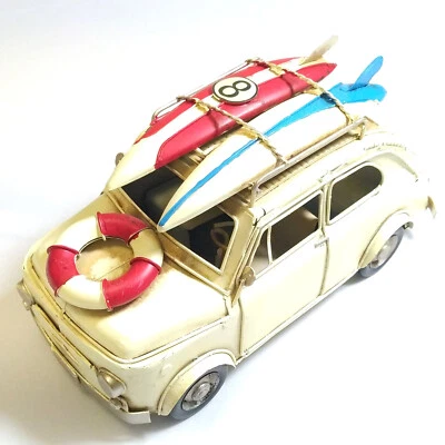 Modellino Auto d’Epoca Vintage in Metallo, da Collezione in Stile Retro 26 cm - Immagine 1 di 4