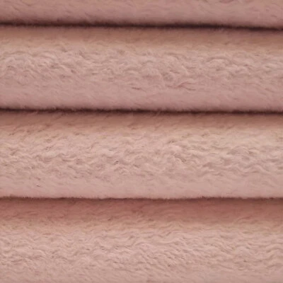 HELMBOLD 1/6 yd VIS1 Petal Pink INTERCAL 6mm "Flat" Med. Dense German Viscose Fur Fabric