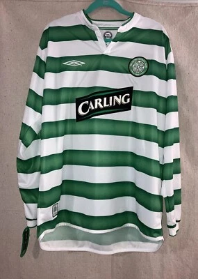Celtic Carling Football Club Patch Jersey Shirt 2003/04 Umbro Men’s XL New - Image 1 of 4