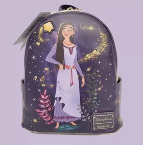 2023 DISNEY PARKS LOUNGEFLY WISH ASHA & STAR MINI BACKPACK - Picture 1 of 11
