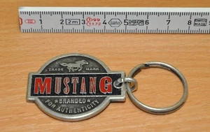 Mustang Jeans 90er Jahre Schlüsselanhänger 90's Vintage Key Ring - Picture 1 of 3