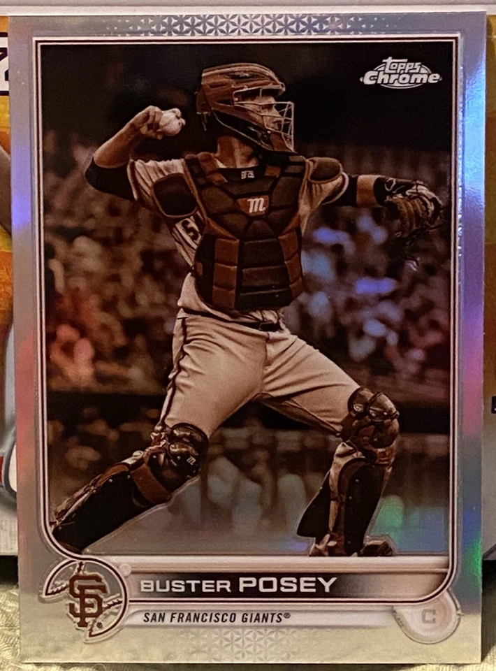 Buster Posey 2022 Topps Chrome Sepia Refractor 95 San Fran Giants Future HOF - Image 1 of 2