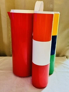 VINTAGE INGRID Drink Connection Pitcher and 6 cups - Picture 1 of 5