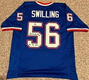 PAT SWILLING Signed Autographed Auto Pro Bowl Saints XL Custom Jersey Beckett - Picture 1 of 3