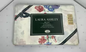 Sábana bajera doble vintage LAURA ASHLEY - GUISANTE DULCE - nueva en paquete - 1988 - Imagen 1 de 11