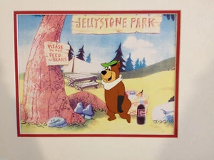 Animation Cel Yogi Wearing Gloves and a Scarf (Camp Background) - Picture 1 of 1