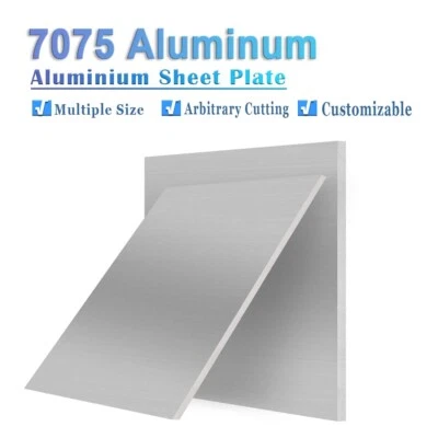 7075 Aluminium Sheet Metal Plate 8/10/12/15/20/25/30/40/50mm Thick Various Sizes - image 1 of 4