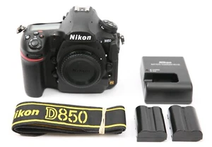 Nikon D850 45.7MP DSLR Camera - Black (Body Only) 4000 Shots - Chinese Language - Picture 1 of 11