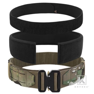 KRYDEX Tactical Battle Belt Laser Cut MOLLE Duty Pad Quick Release Buckle Camo - Picture 1 of 17