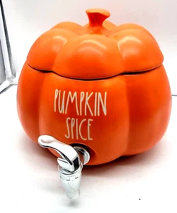 Rae Dunn glänzend orange Kürbis Gewürz Getränke Zapfhahn Spender - Halloween Herbst - Bild 1 von 10
