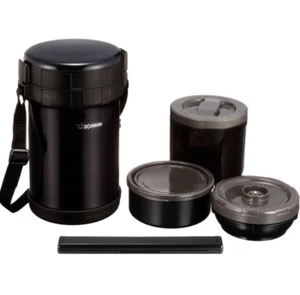 Zojirushi SL-XE20AD Classic Stainless Insulated Lunch Jar Black 1.1kg new F/S - Picture 1 of 1