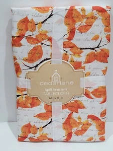 Thanksgiving Herbst Ahornblätter Orange Stoff Tischdecke 60"x 104" - Bild 1 von 6