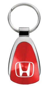 Honda Logo Tear Drop Key Ring (Red) - Picture 1 of 1