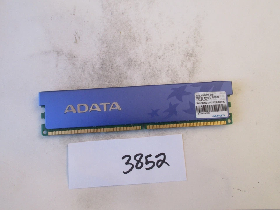 Adata AD2U800B2G5-DRH 2Gb PC2-6400 800Mhz DDR2 Desktop Memory RAM (3852) - Image 1 of 2